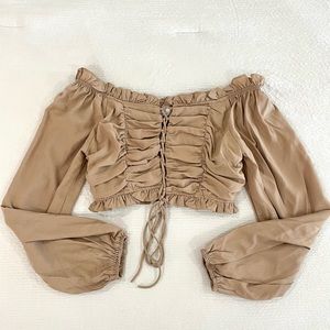 Hot & Delicious Long Sleeve Crop Top